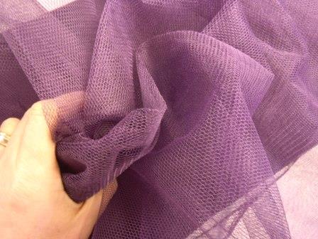 Dress Netting Aubergine 10 Mtrs - Click Image to Close